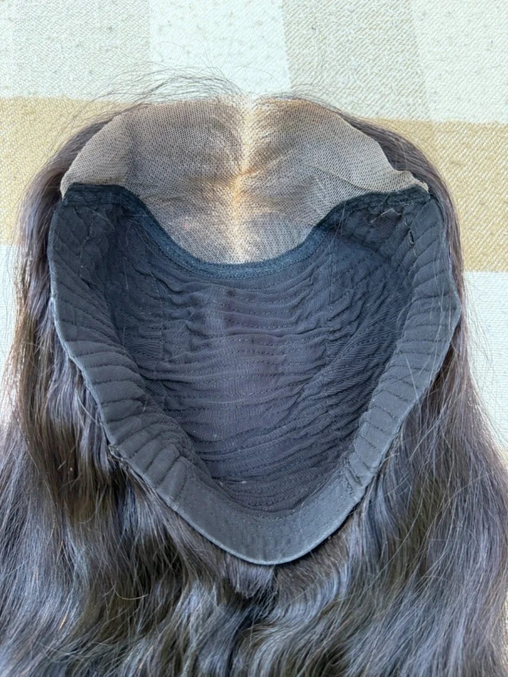 20” Off Black Human Hair Wig